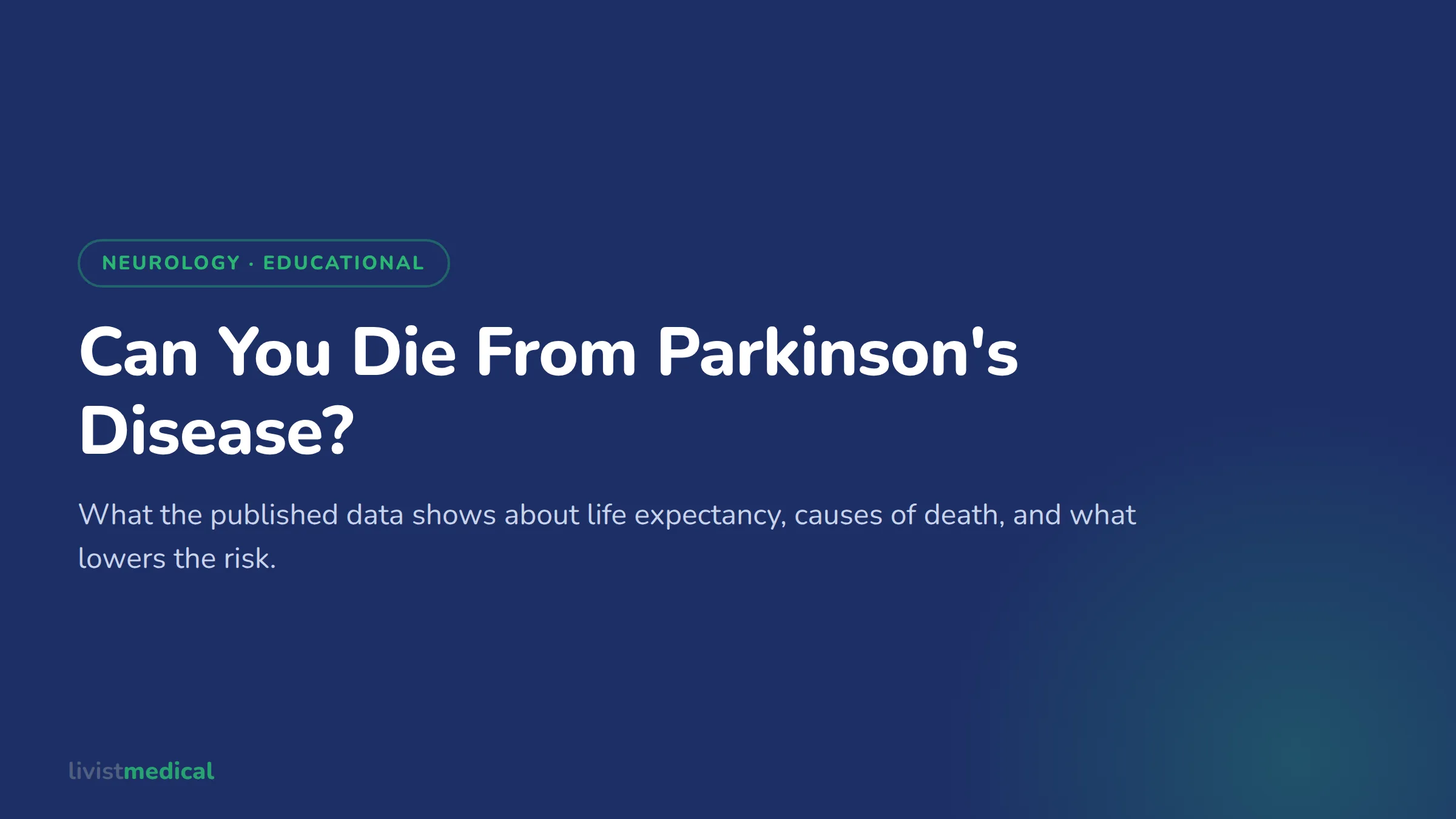 Can You Die From Parkinson's Disease? What Data Shows