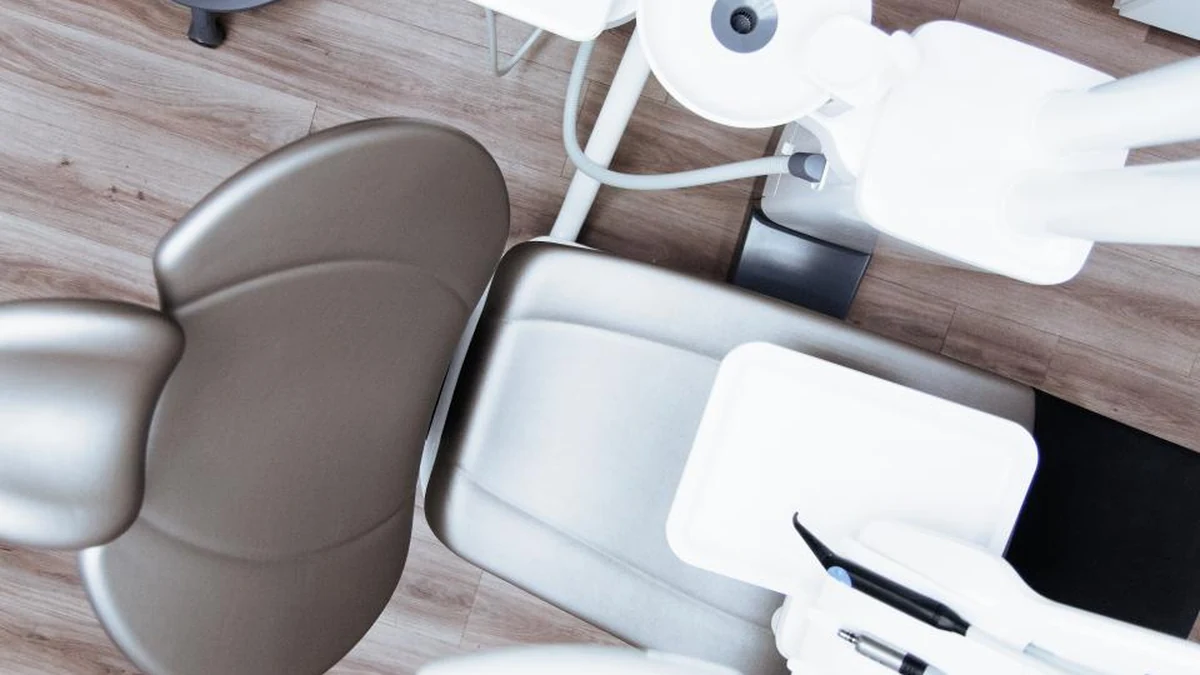 A dental treatment room prepared for a patient