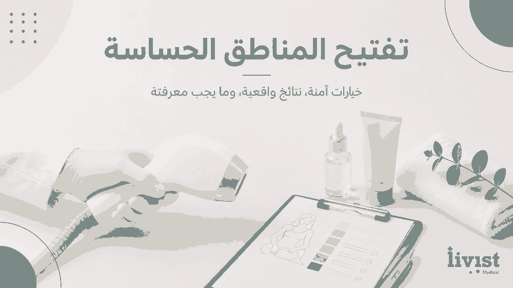 تفتيح المناطق الحساسة: الطرق الآمنة والتكلفة وعدد الجلسات | دليل 2026