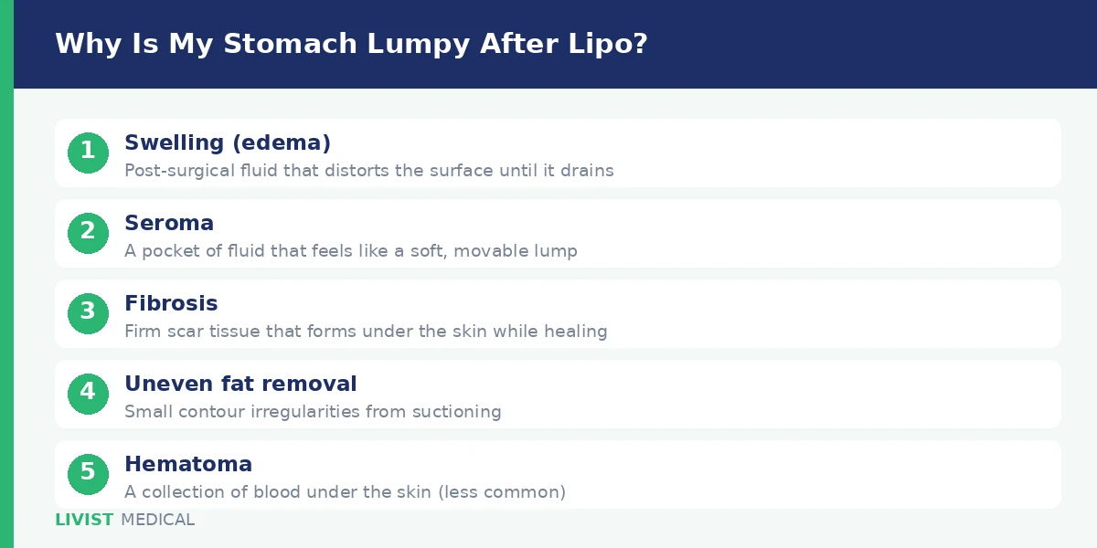 Causes of lumps after liposuction