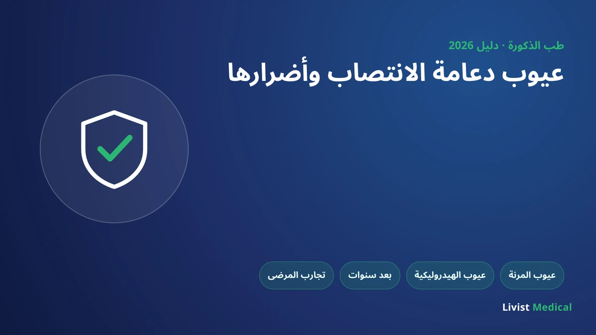 عيوب دعامة الانتصاب وأضرارها وتجارب المرضى 2026